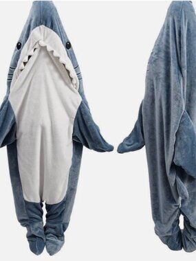 Shark Blanket Onsie Adult L